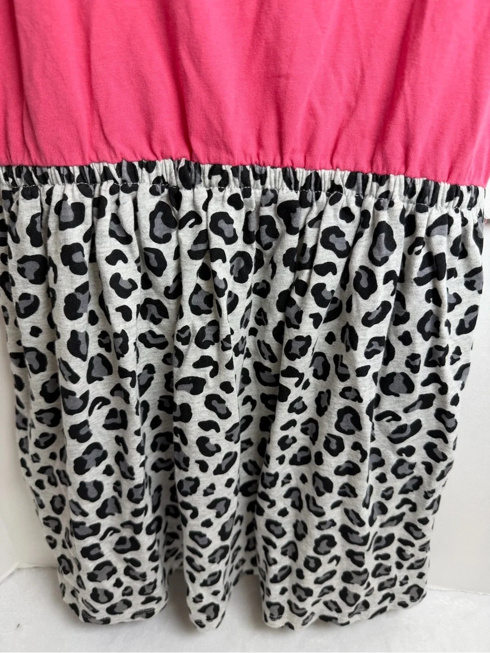 Gymboree Pink Tank Top with Leopard Print Skirt Dress Size 10
